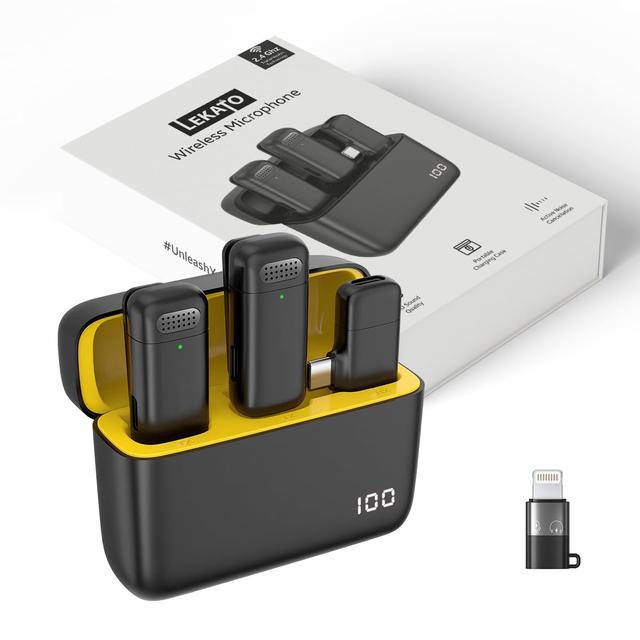 LEKATO Wireless Mic with Noise Reduction