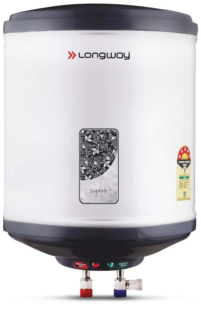 Longway Superb 10 Liters 5 Star Rated Automatic Instant Water Heater for Home