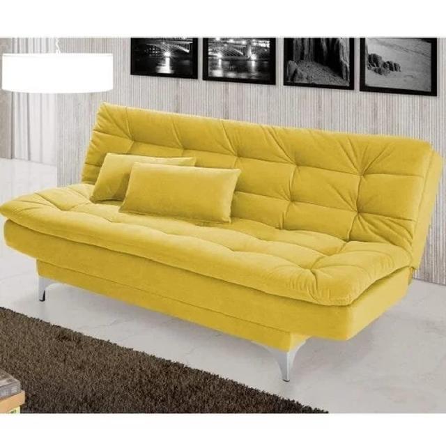 AMATA Eagle 3 Seater Sofa Cum Bed With Two Cushions Perfect For Home Living Room And Guests