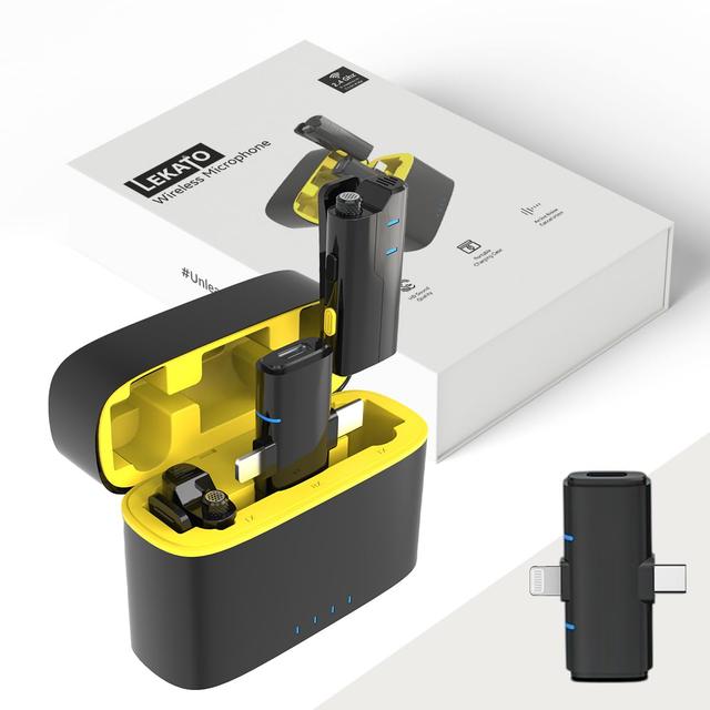 LEKATO Wireless Mic with Noise Cancellation