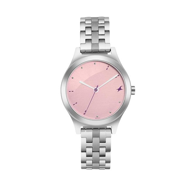 Fastrack Analog Pink Dial Women's Casual Watch
