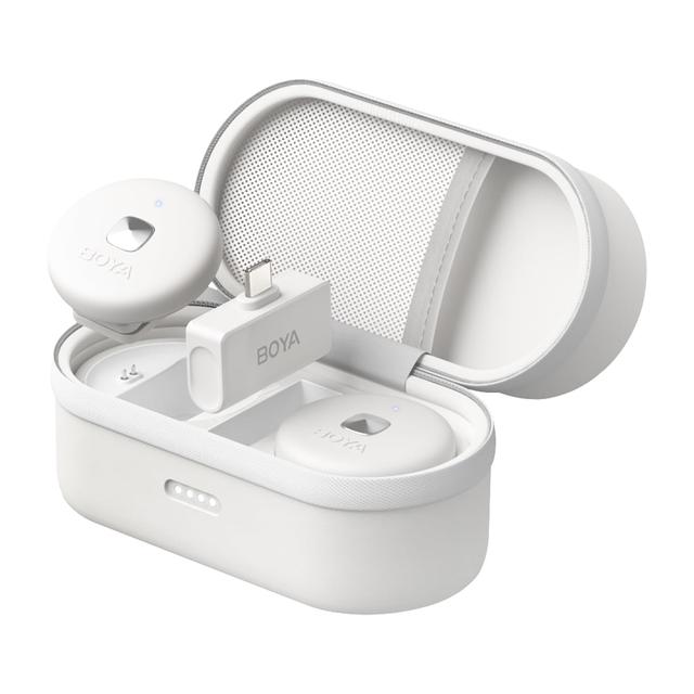BOYA Omic-U-W Wireless Lavalier Microphone for Android/iPhone 15/USB Type-C Clip Mini Mic