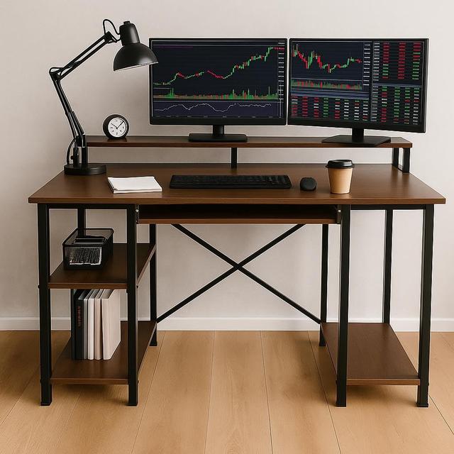 INNOWIN The Woods Computer Table with Keyboard Tray for Home Office