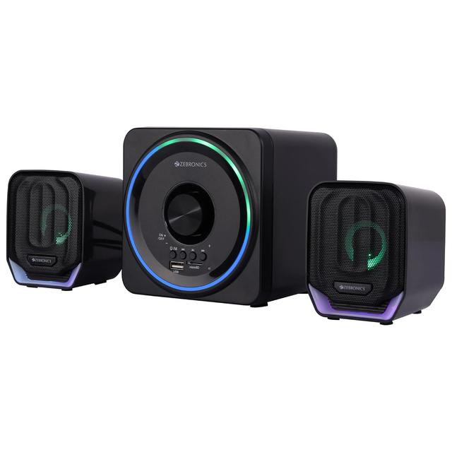 ZEBRONICS Pluto 2-2.1 Channel Desktop Speaker with 15 watts Output