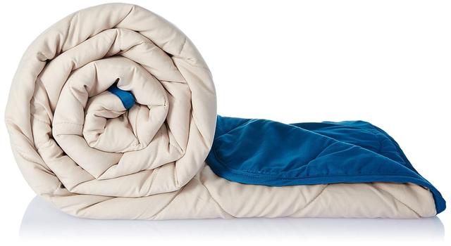 Amazon Brand - Solimo Microfibre Reversible Quilt Blanket