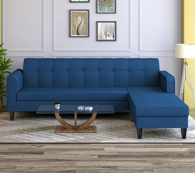 Adorn India Rio Elegant L Shape 5 Seater Sofa Set